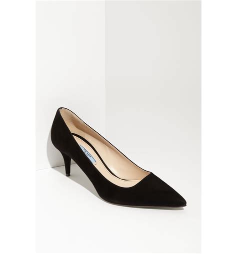 prada suede black pumps|prada suede pumps nordstrom.